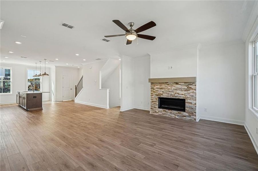 Spacious, unfurnished interior of a new home in Millcroft Townhomes, Buford (Image 16).