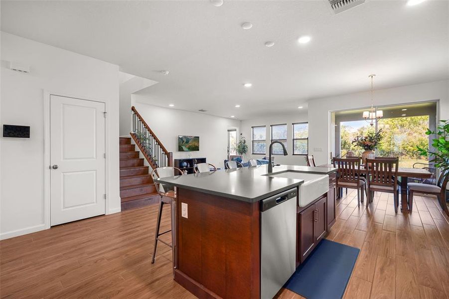 Furnished interior view inside a new home in Estates at Rivercrest, Sanford (Image 18).