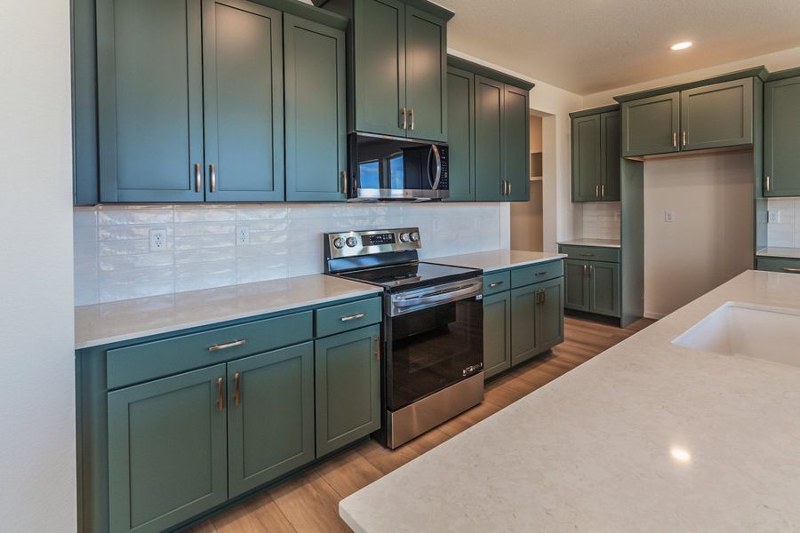 Furnished interior view inside a new home in Trailside, Timnath (Image 6).