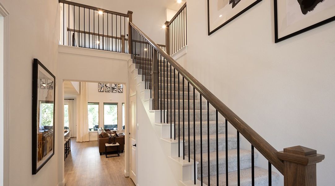 Representative furnished interior of a home built from the Terracotta by Taylor Morrison in Cross Creek Meadows, Celina (Image 12).