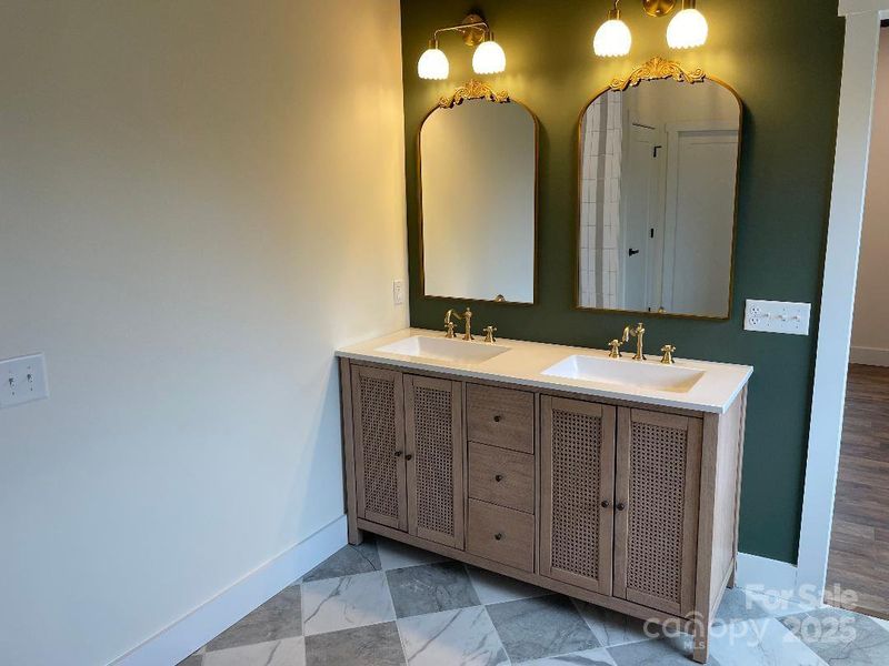 Primary bath double vanity