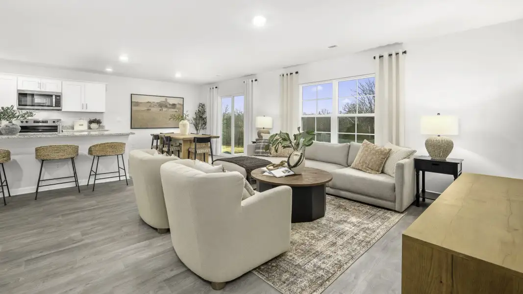 Furnished interior view inside a new home in Quail Haven, Winston-Salem (Image 20).