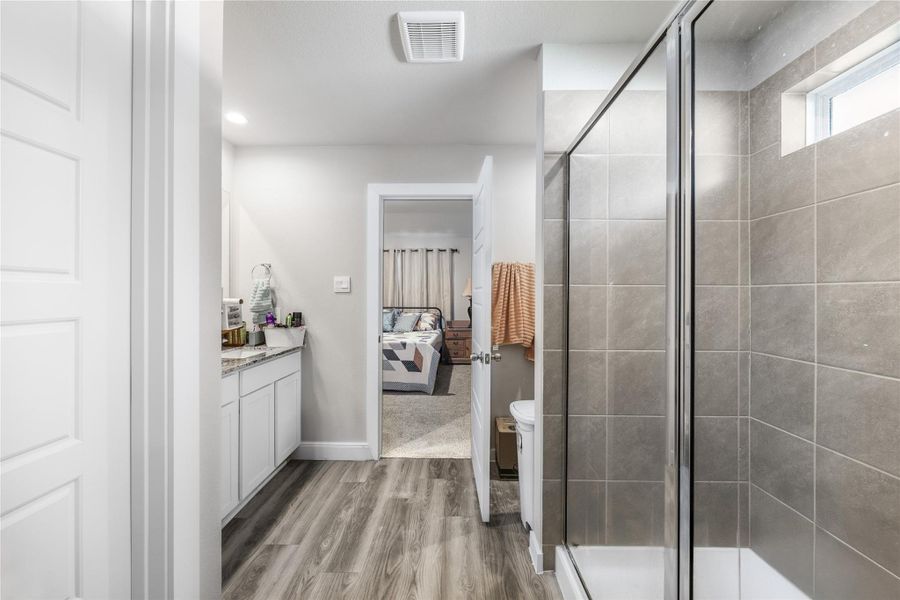 Furnished interior view inside a new home in , Cypress (Image 17).