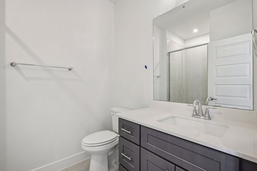 Furnished interior view inside a new home in Koenig Townhomes, Austin (Image 12).