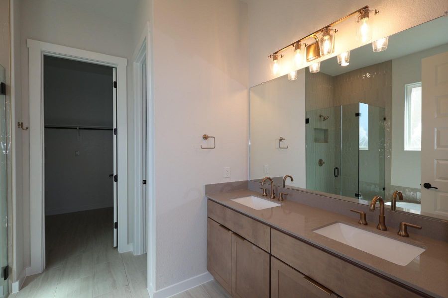 Furnished interior view inside a new home in Lariat, Liberty Hill (Image 10).