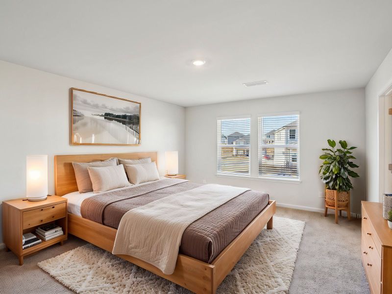 Furnished interior view inside a new home in Parkside at Grayson, Grayson (Image 9).
