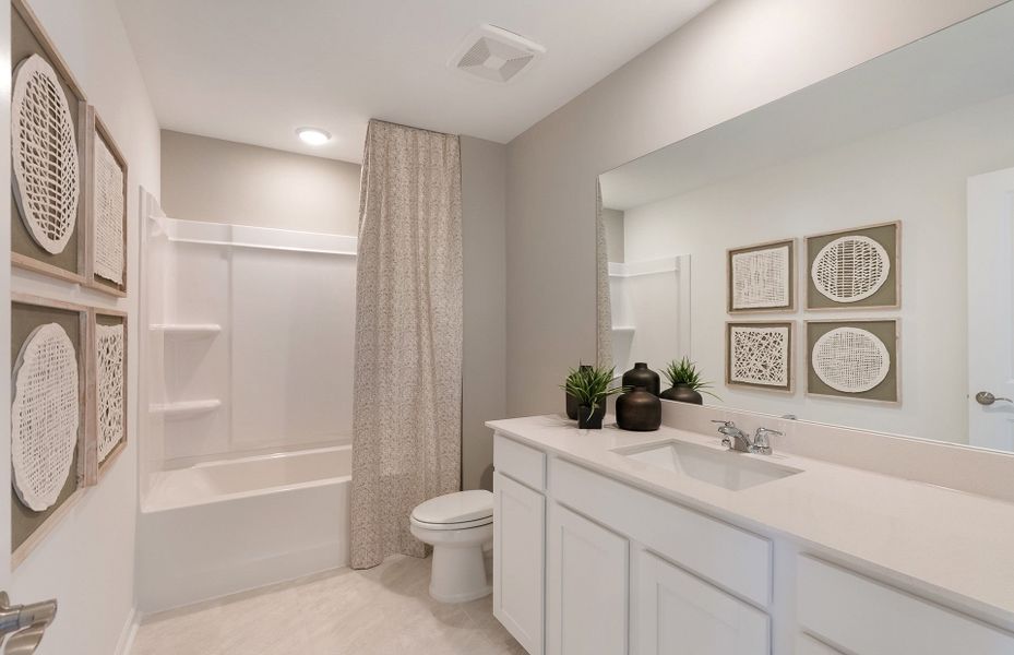 Furnished interior view inside a new home in Highlands of Carter's Station, Columbia (Image 13).