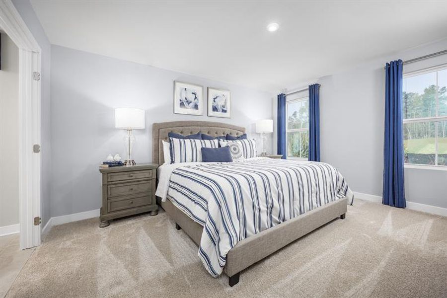 Furnished interior in a model home at The Meadows at Hollybrook in Wendell (Image 24).