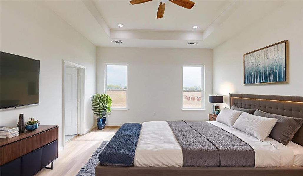 Furnished interior view inside a new home in , Point (Image 11).