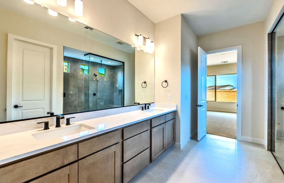 Furnished interior view inside a new home in Saguaro Reserve - Majesty, Marana (Image 13).