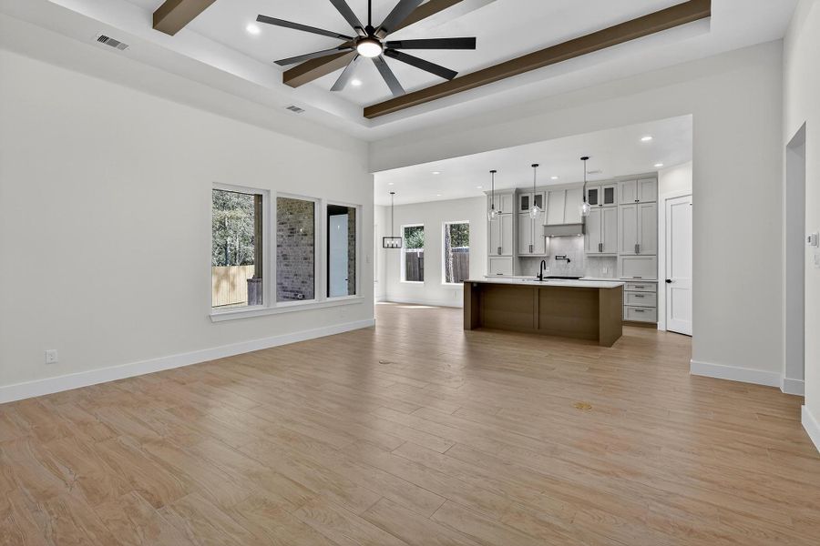 Living Room looking into Kitchen