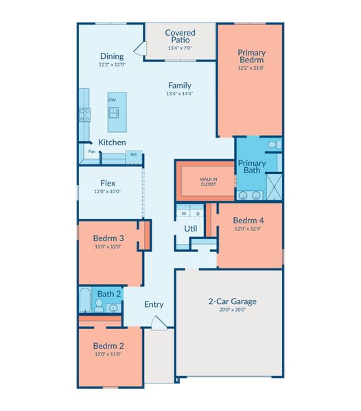 2D floor plan layout of this home in Sunterra Lakes, Brookshire, TX (Image 2). 2D floor plan layout of this home in Sunterra Lakes, Brookshire, TX (Image 2).
