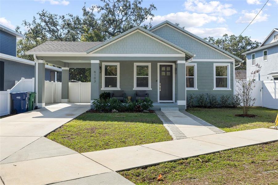 Front exterior of a new home in , Tampa, FL, highlighting curb appeal (Image 2). Front exterior of a new home in , Tampa, FL, highlighting curb appeal (Image 2).