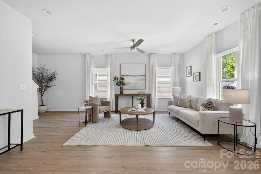 Furnished interior view inside a new home in , Charlotte (Image 18).