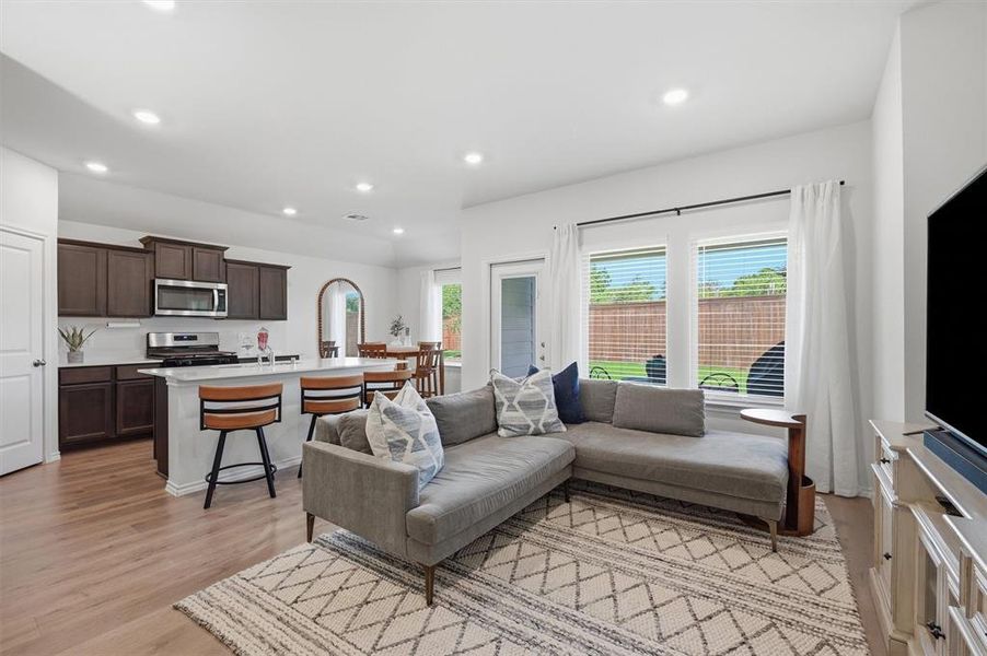 Furnished interior view inside a new home in Three Oaks, Sherman (Image 6).