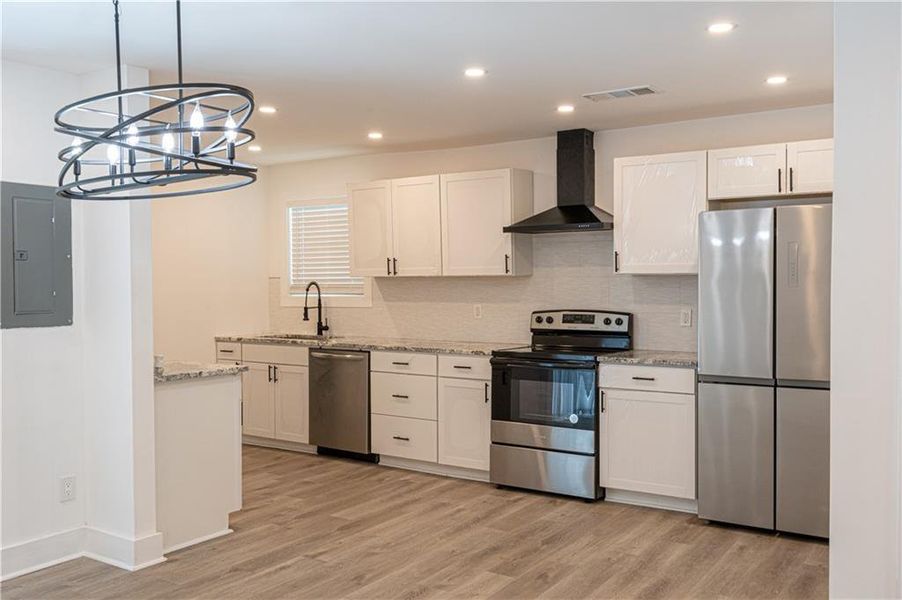 Furnished interior view inside a new home in , Atlanta (Image 38).