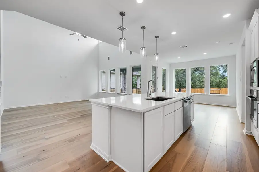 Furnished interior view inside a new home in Santa Rita Ranch, Liberty Hill (Image 6).