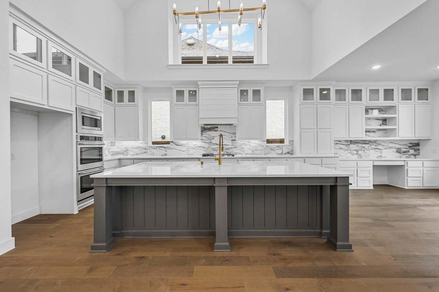 Furnished interior view inside a new home in Elyson: 80ft. lots, Katy (Image 6). Furnished interior view inside a new home in Elyson: 80ft. lots, Katy (Image 6).