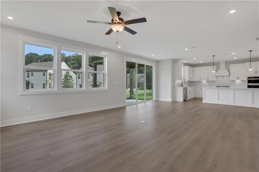 Spacious, unfurnished interior of a new home in The Paddocks at Doc Hughes, Buford (Image 35).