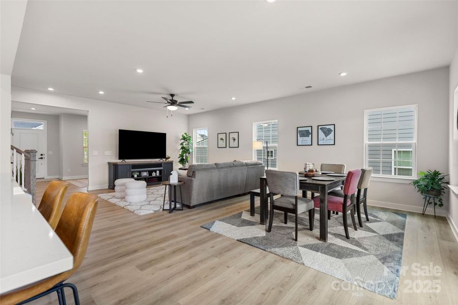 Furnished interior view inside a new home in , Spartanburg (Image 18).