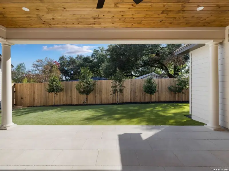 Exterior details and patio area of a home in , Alamo Heights (Image 21).