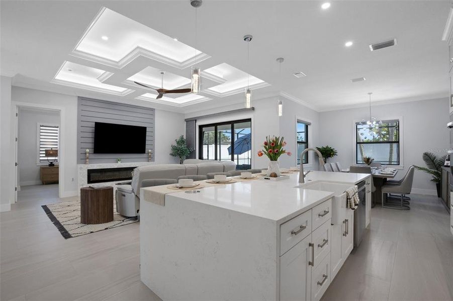 Furnished interior view inside a new home in , Nokomis (Image 6).