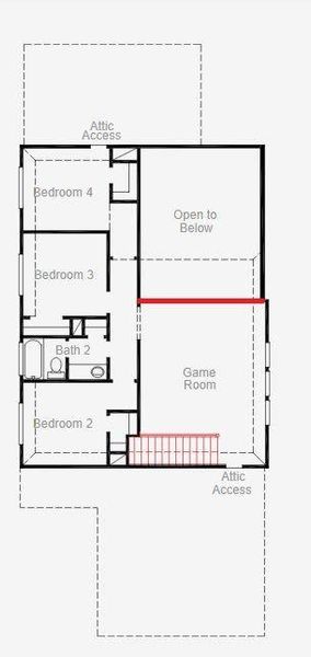 2D floor plan layout of this home in , Spring, TX (Image 3). 2D floor plan layout of this home in , Spring, TX (Image 3).