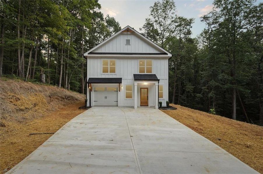 Front exterior of a new home in , Gainesville, GA, highlighting curb appeal (Image 15).
