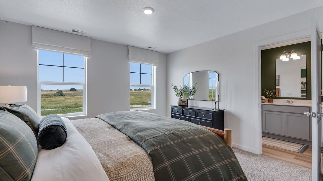 Furnished interior view inside a new home in Settlers Crossing, Commerce City (Image 14).