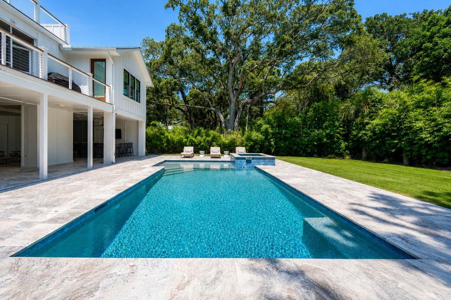 Exterior details and patio area of a home in , Isle Of Palms (Image 37).