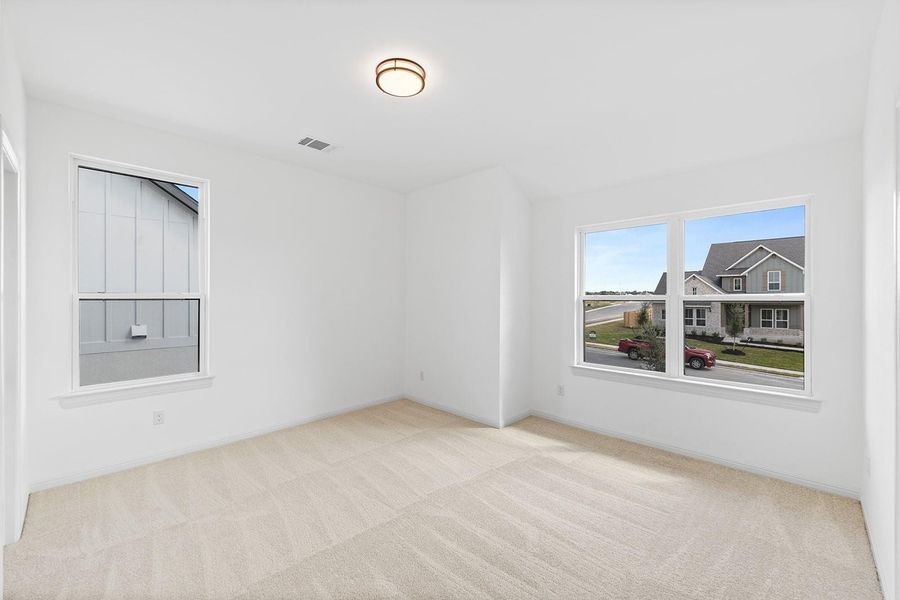 Spacious, unfurnished interior of a new home in Lariat - 80', Liberty Hill (Image 25). Spacious, unfurnished interior of a new home in Lariat - 80', Liberty Hill (Image 25).