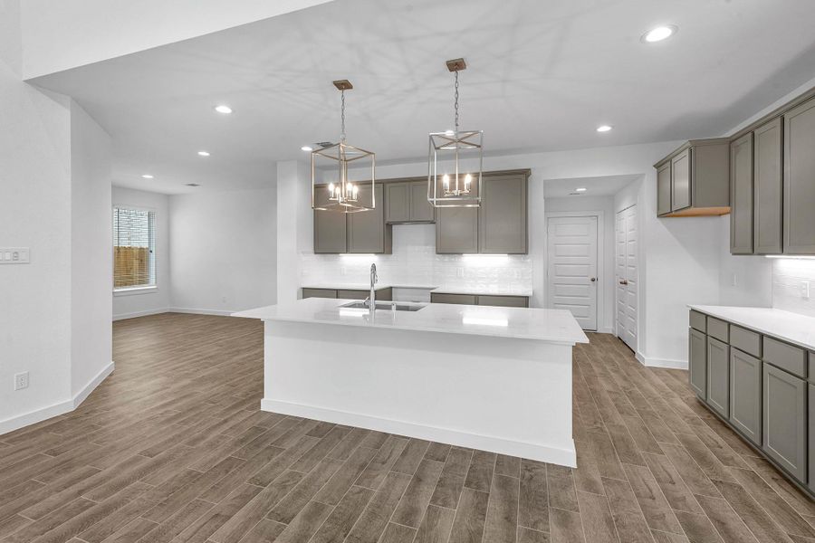 Furnished interior view inside a new home in Grand Mason Crossing, Katy (Image 5).