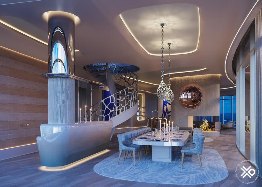 Furnished interior view inside a new home in , West Palm Beach (Image 1).