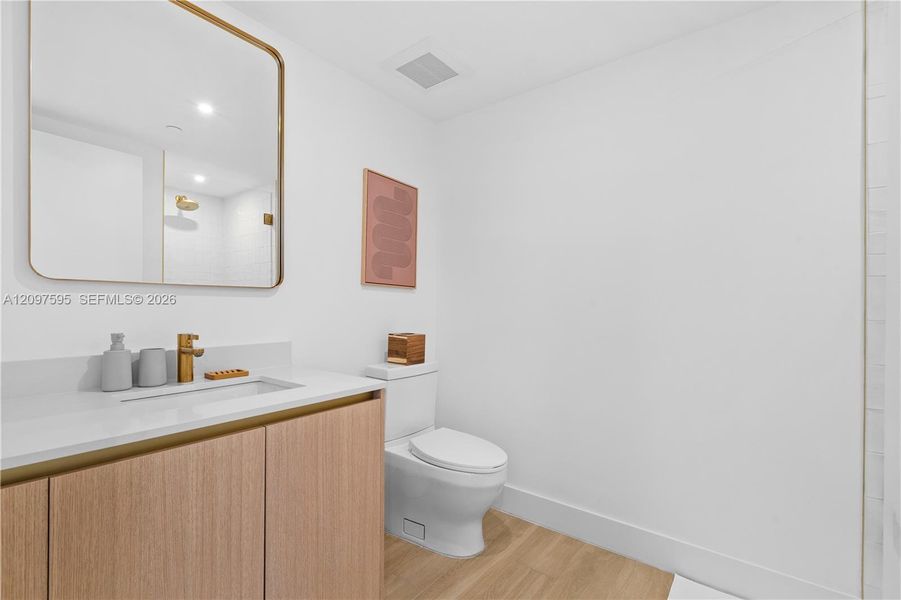 Furnished interior view inside a new home in , Miami (Image 10).