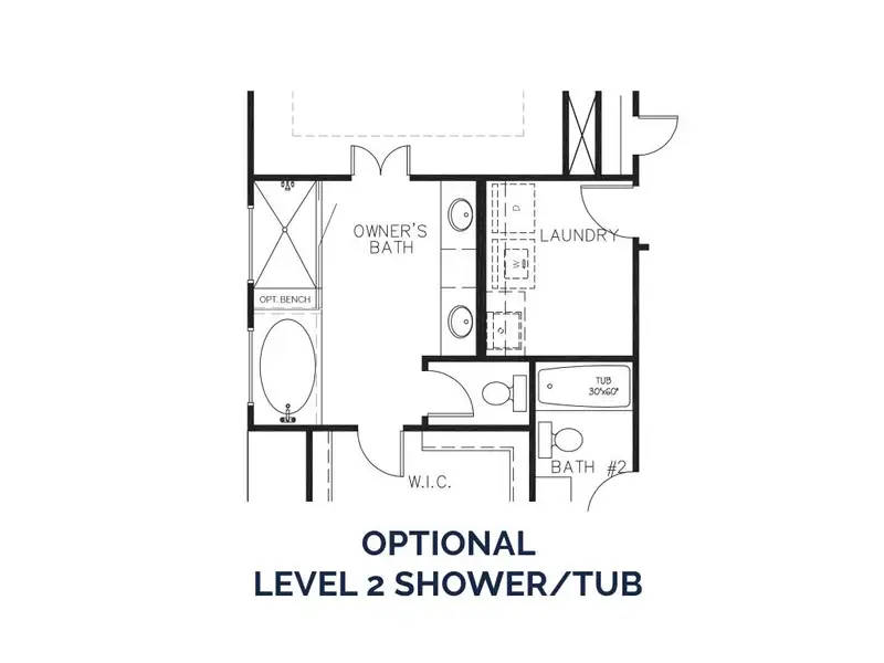 2D floor plan layout for the The Rosewood by Stephen Elliott Homes in Oak Mountain View, Carrollton, GA (Image 10).