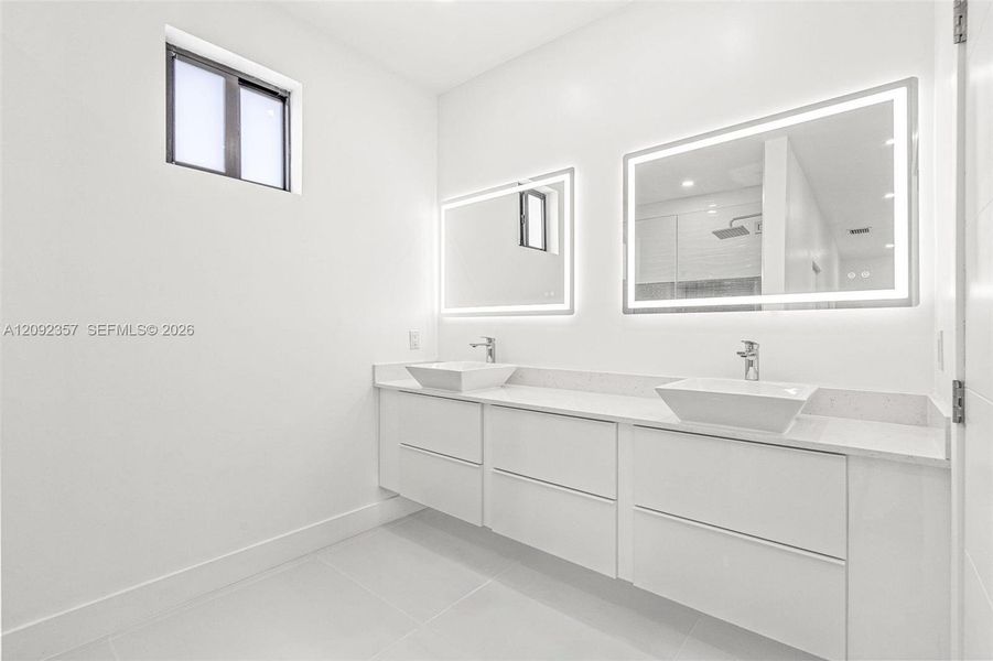 Furnished interior view inside a new home in , Miami (Image 11).