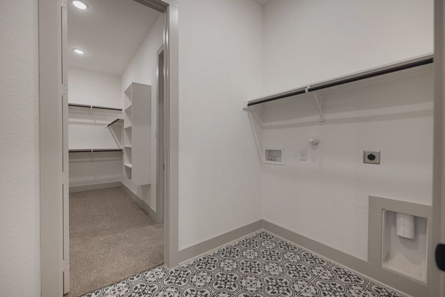 Representative unfurnished interior of a home built from the Drake by Chesmar Homes in Mesa Western, Cibolo (Image 13).