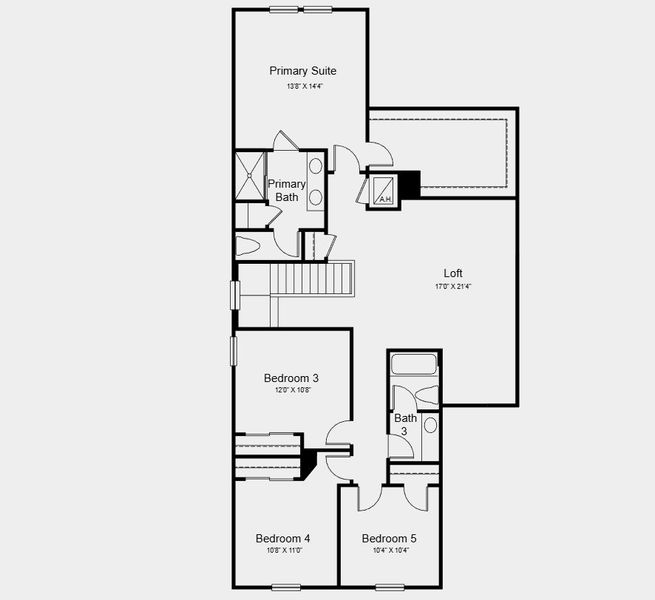 2D floor plan layout for the Sherwood by Taylor Morrison in Waterstone, Groveland, FL (Image 6).