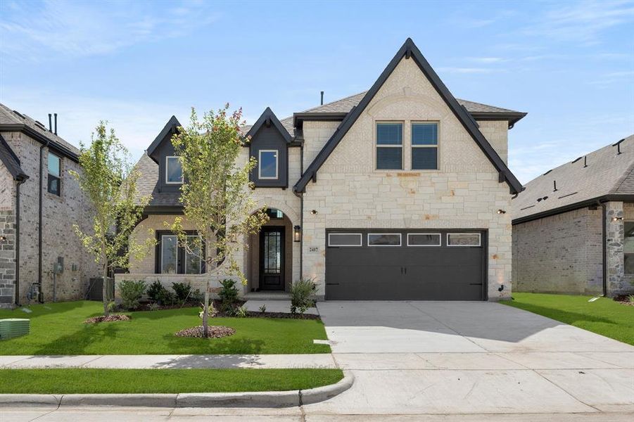 Front exterior of a new home in Brookfield, Melissa, TX, highlighting curb appeal (Image 21). Front exterior of a new home in Brookfield, Melissa, TX, highlighting curb appeal (Image 21).