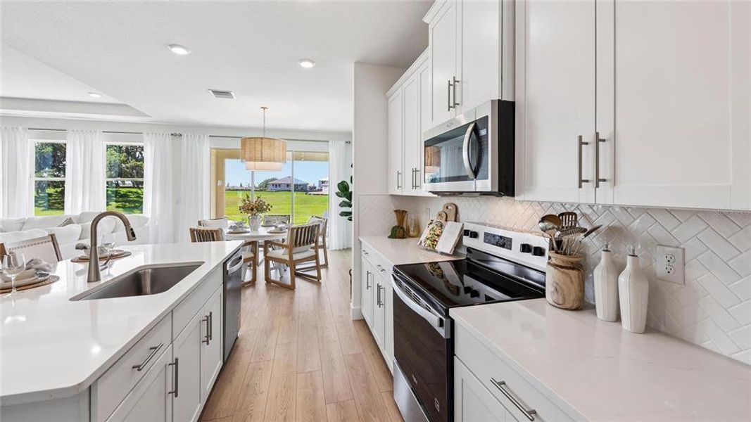 Furnished interior view inside a new home in Buchanan Trails, Newberry (Image 12).