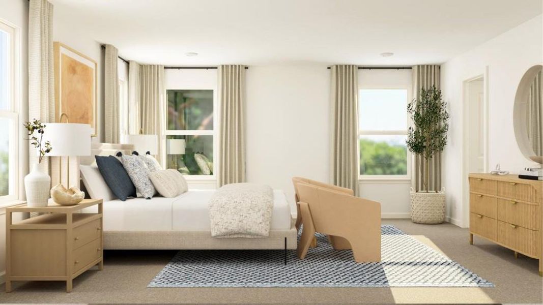 Furnished interior view inside a new home in Wellington Estates, Madison (Image 8).