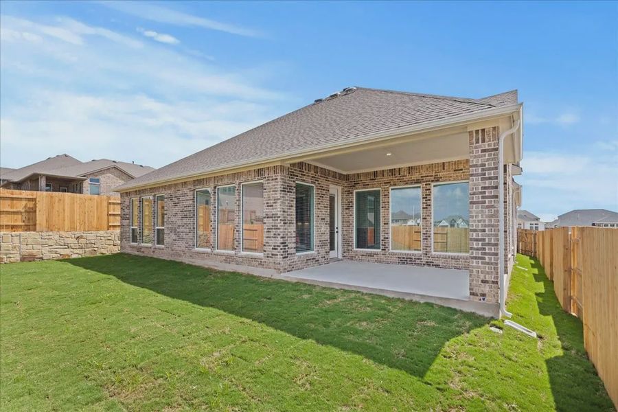 Representative exterior details of a home built from the Draco by Chesmar Homes in The Grove at Blackhawk, Pflugerville (Image 3).