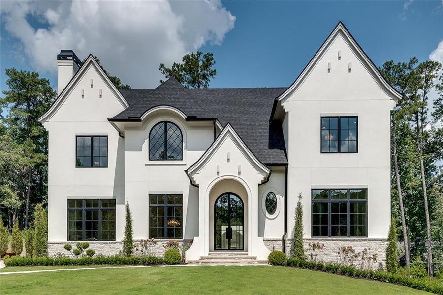 Front exterior of a new home in , Alpharetta, GA, highlighting curb appeal (Image 31).