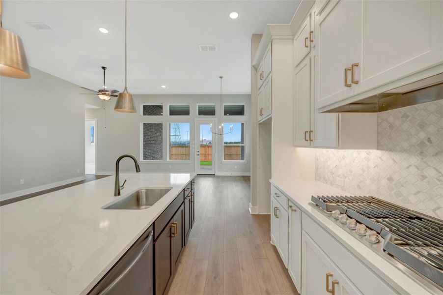 Furnished interior view inside a new home in Elyson - Reserve Collection, Katy (Image 8).