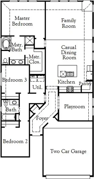 2D floor plan layout of this home in The Highlands, Porter, TX (Image 4). 2D floor plan layout of this home in The Highlands, Porter, TX (Image 4).