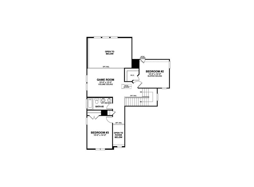 2D floor plan layout of this home in Heritage, Dripping Springs, TX (Image 5).