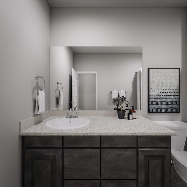 Furnished interior view inside a new home in Mason Woods, Cypress (Image 15).