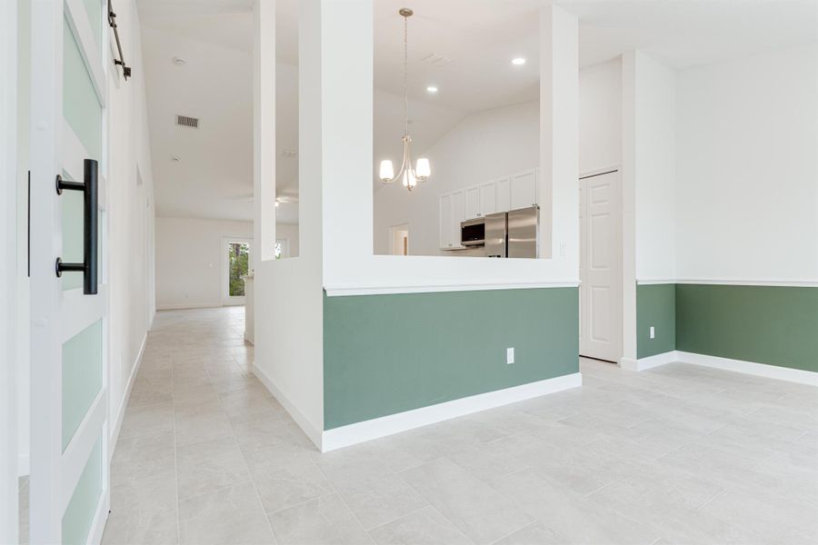 Furnished interior view inside a new home in , Vero Beach (Image 9).