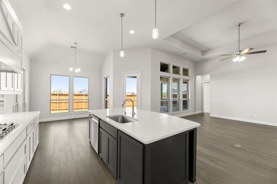 Furnished interior view inside a new home in Nelson Lake Estates, Rockwall (Image 8).