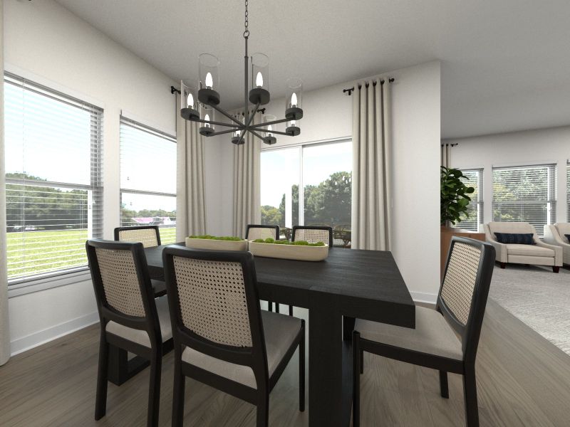 Furnished interior view inside a new home in Crestview - Legacy Series, Hermitage (Image 4).